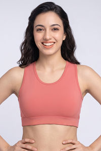 Zelocity Medium Impact Quick Dry Sports Bra - Rose Dawn — thumbnail 2